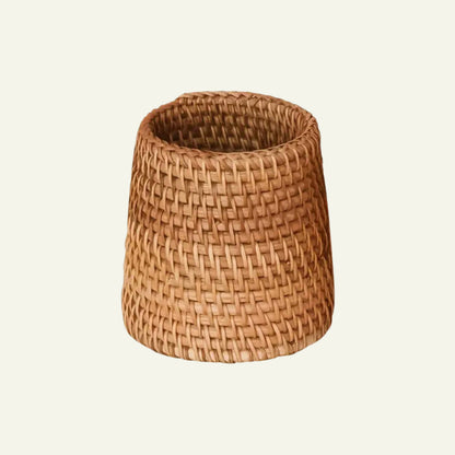 Handwoven Rattan Pencil Holder