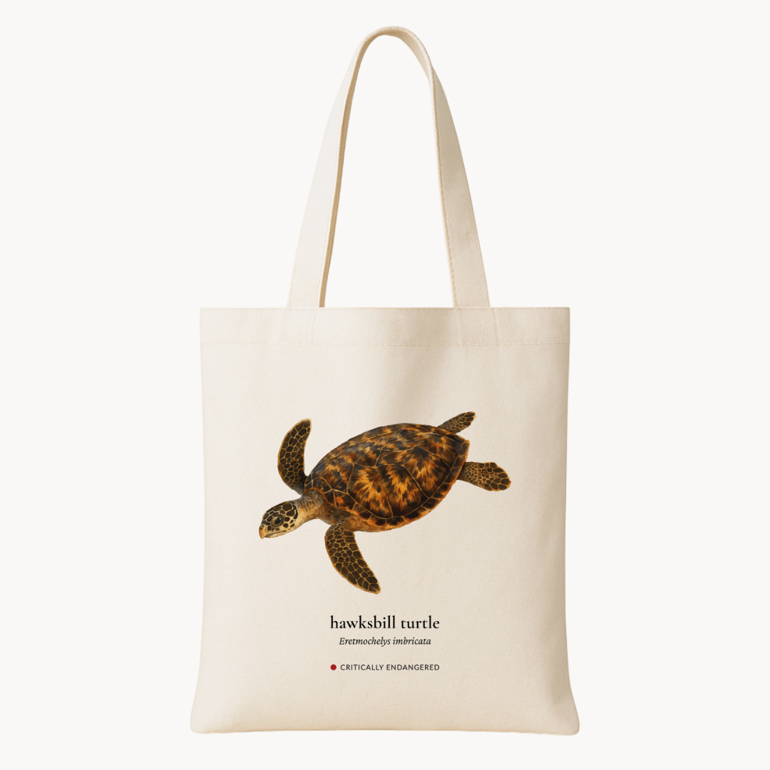 Hawksbill Turtle Woven Tote Bag