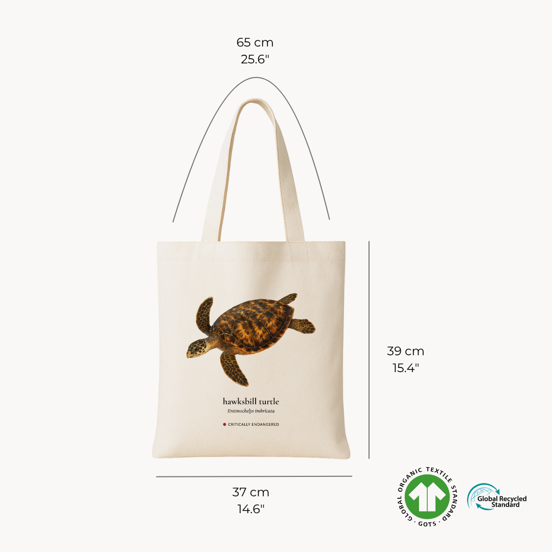 Hawksbill Turtle Woven Tote Bag