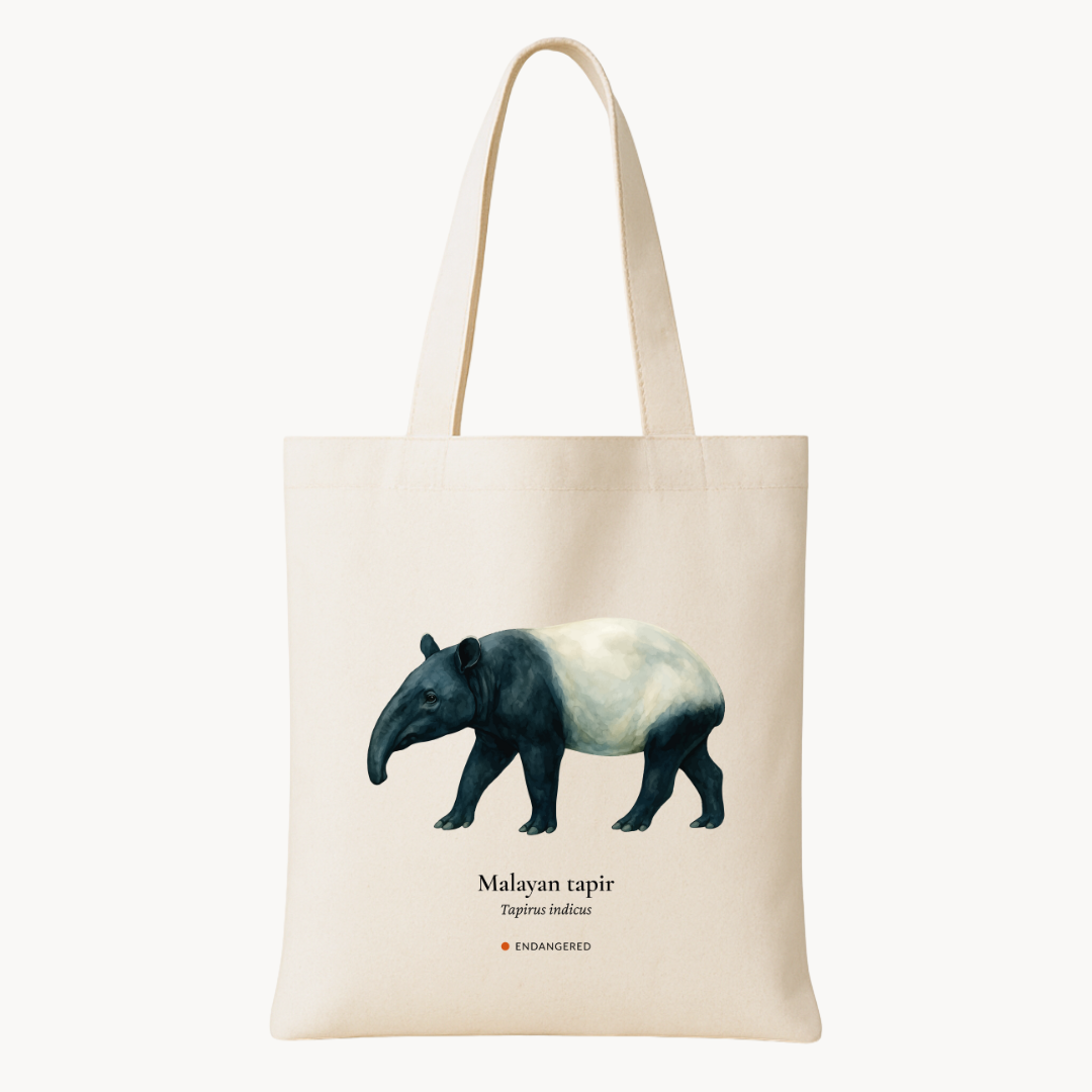 Malayan Tapir Woven Tote Bag
