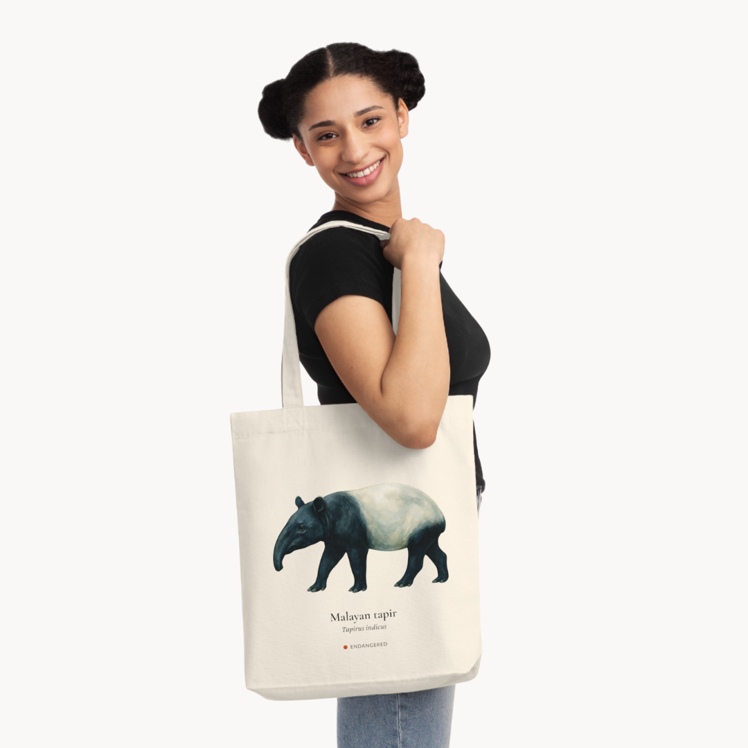 Malayan Tapir Woven Tote Bag