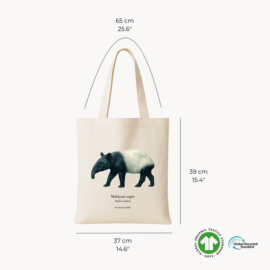 Malayan Tapir Woven Tote Bag