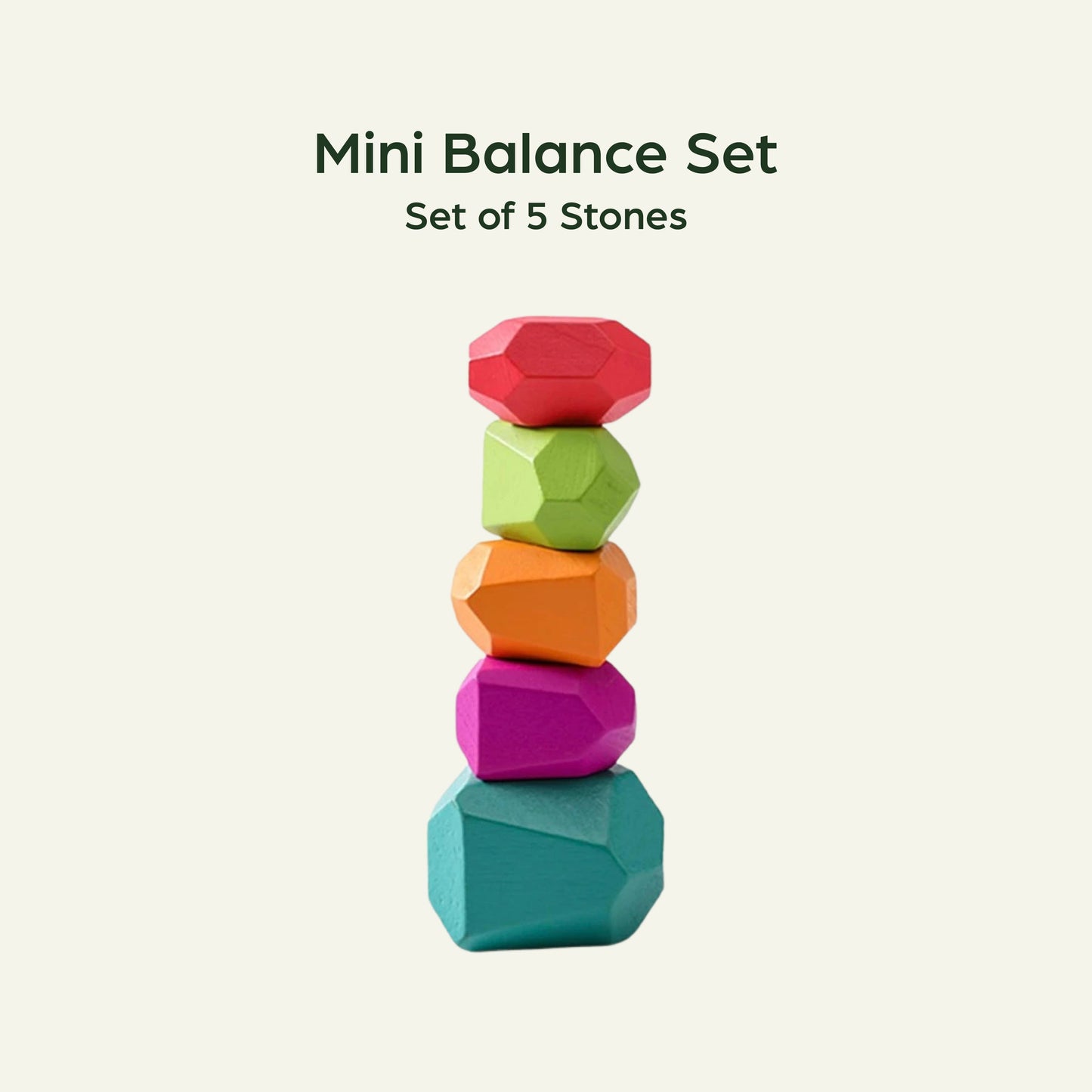 Wooden Balancing Stacking Stones