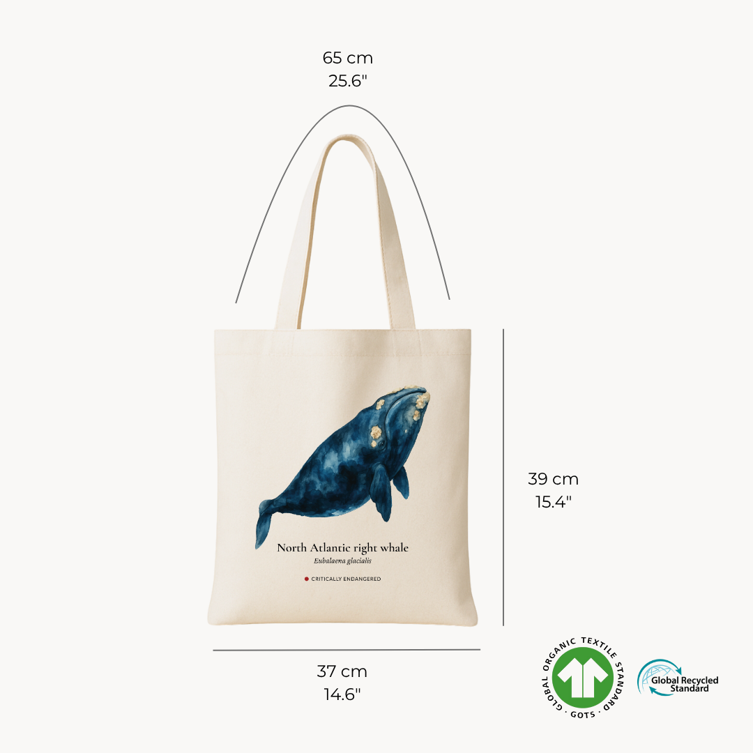 North Atlantic Right Whale Woven Tote Bag