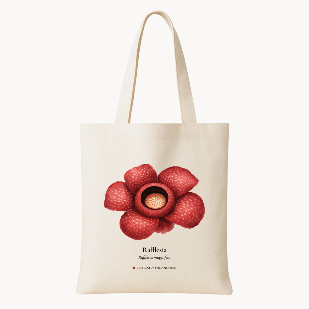 Rafflesia Woven Tote Bag