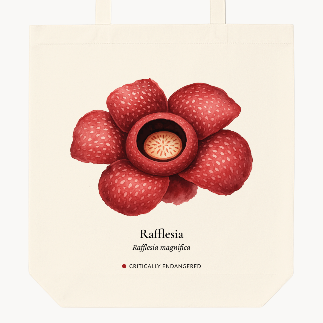 Rafflesia Woven Tote Bag