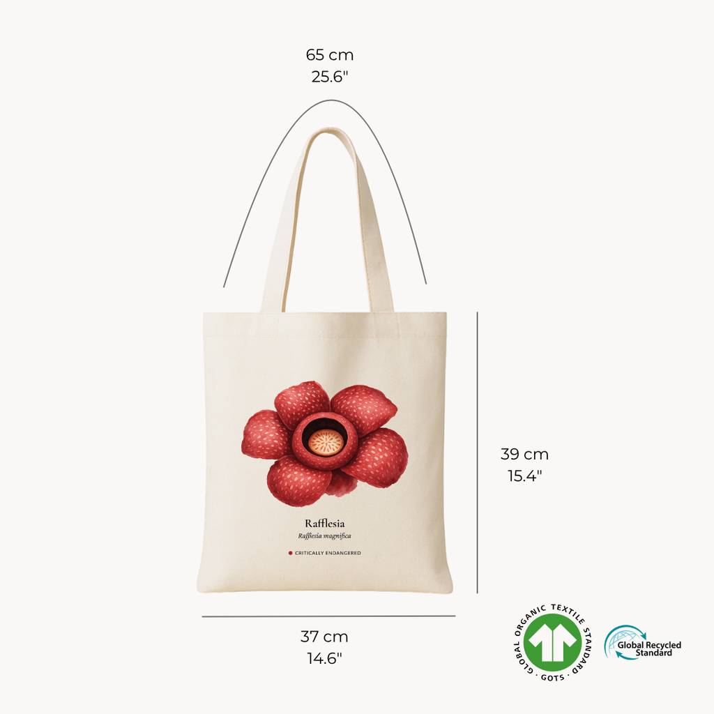 Rafflesia Woven Tote Bag