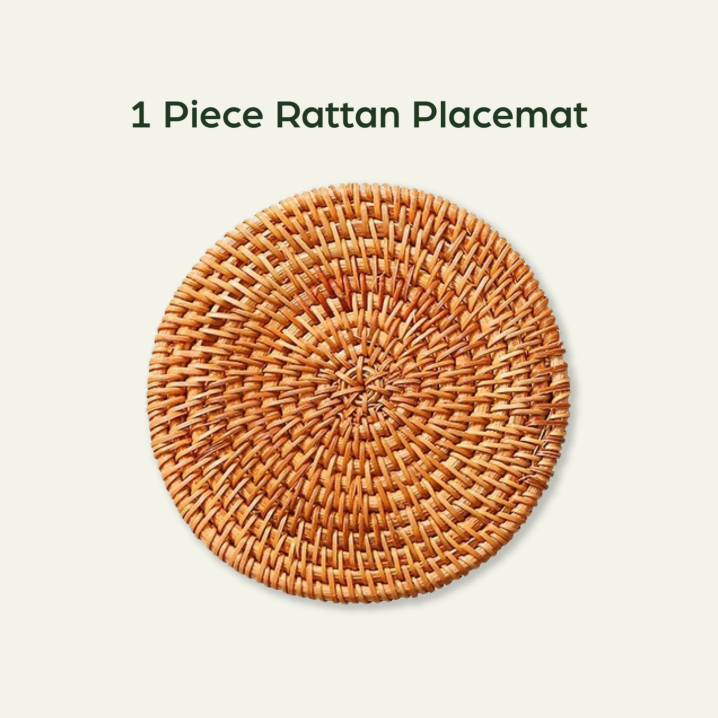 Rattan Coasters and Placemat