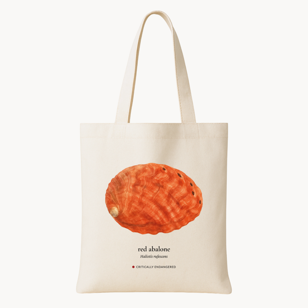 Red Abalone Woven Tote Bag
