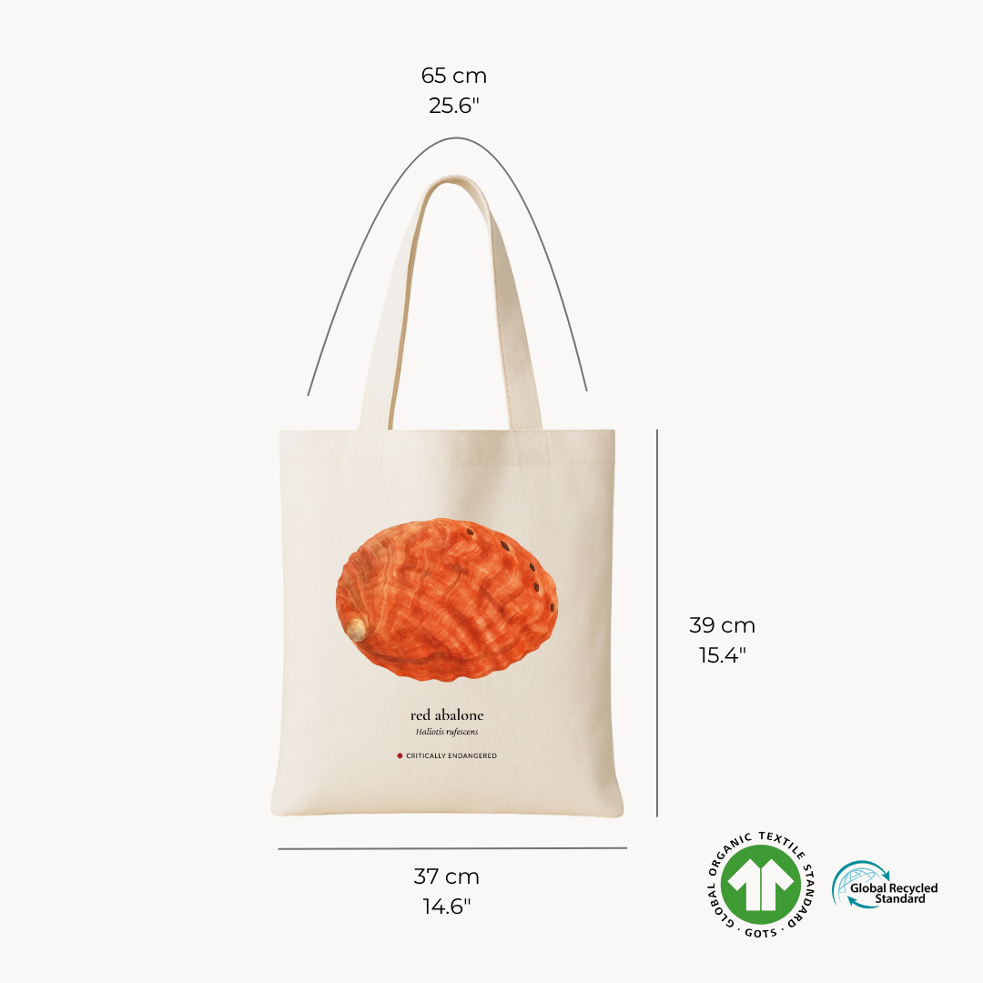 Red Abalone Woven Tote Bag