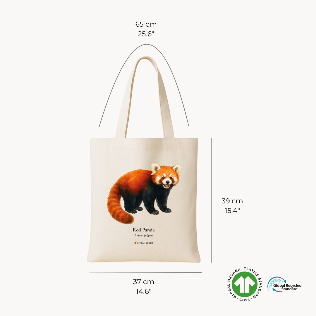Red Panda Woven Tote Bag