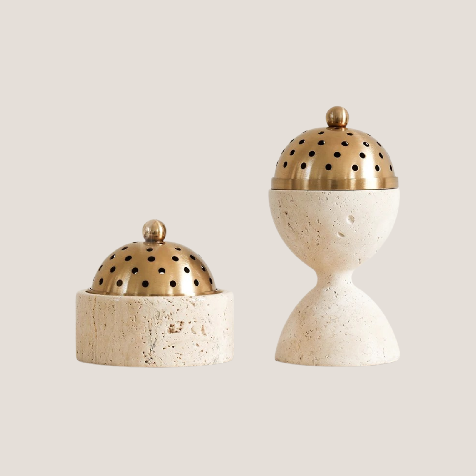 Roman Stone Incense Burner & Candle Holder