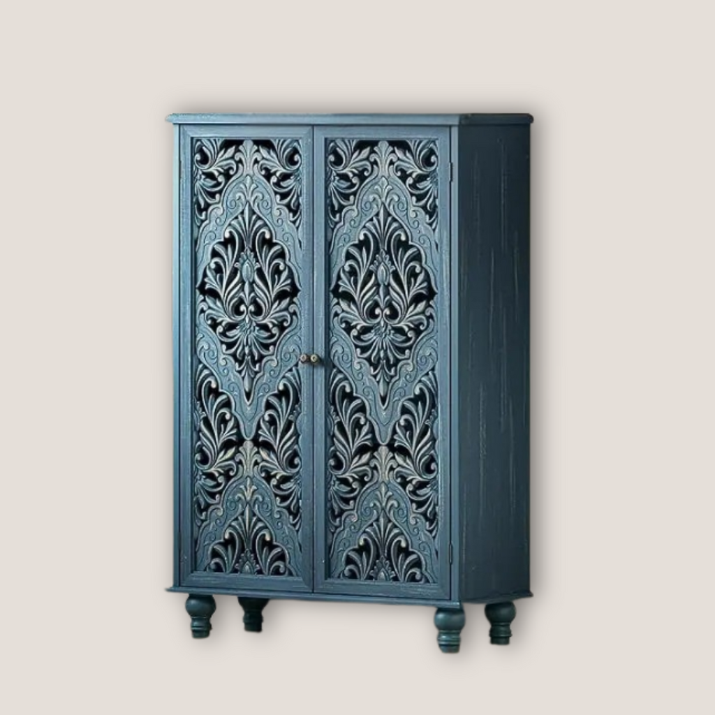 Carved Accent Cabinet