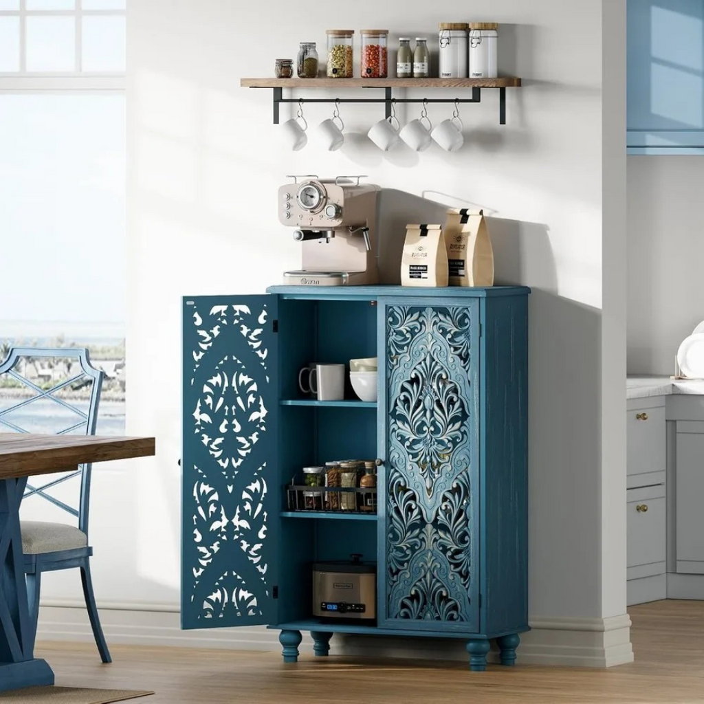 Carved Accent Cabinet