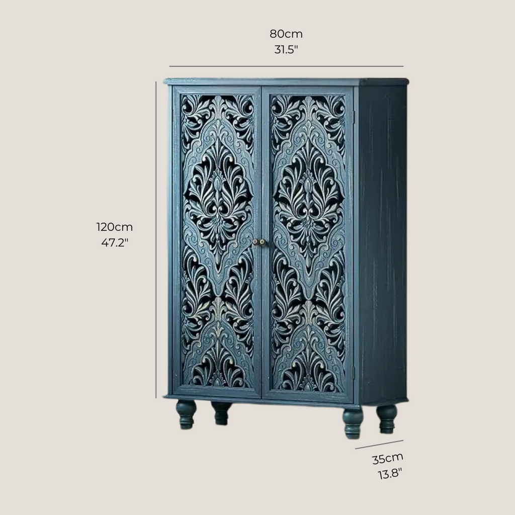 Carved Accent Cabinet