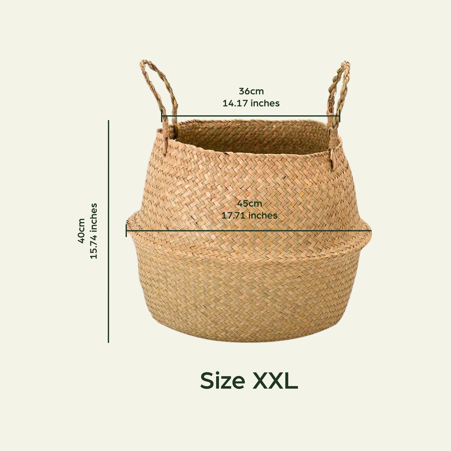 Seagrass Basket with Handles