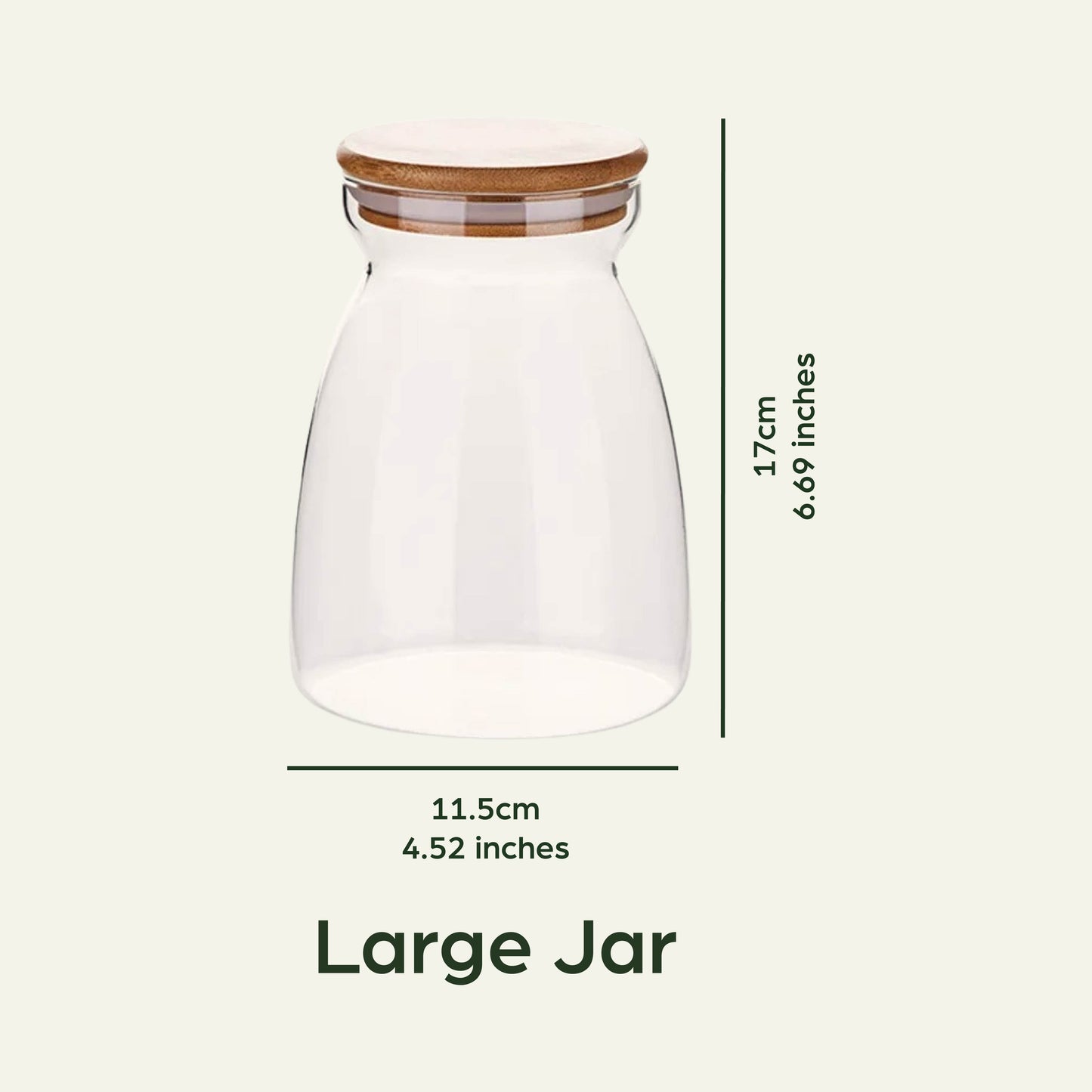 Glass Airtight Food Jar